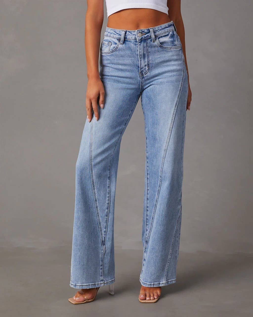 Hidden Blues - High Rise Light Washed Jeans